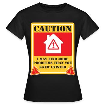 Building Surveyor Building Inspector - Women's T-Shirt - black - Front - AI Model Female 172 dark (172cm)