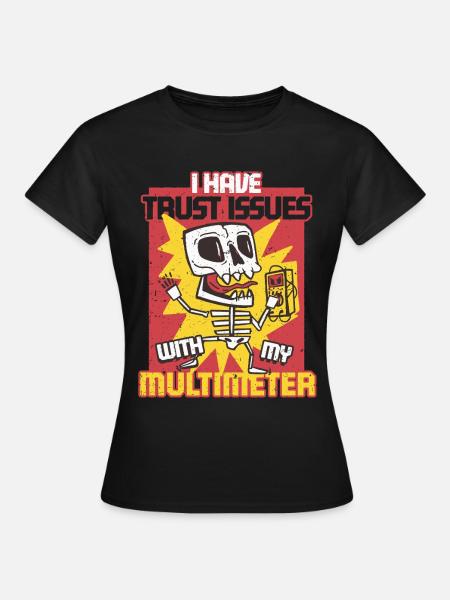 Elektriker Elektroniker Elektroinstallateur - Dame-T-shirt - sort