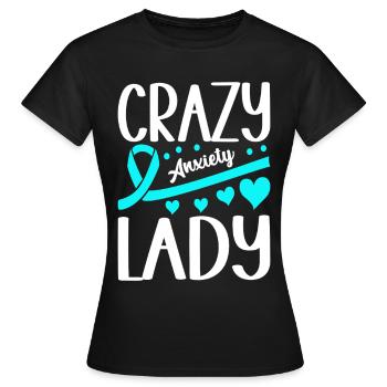 Trouble anxieux Trouble anxieux - T-shirt Femme - noir - Devant - AI Model Female 172 dark (172cm)