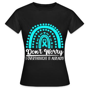 Trouble anxieux Trouble anxieux - T-shirt Femme - noir - Devant - AI Model Female 172 dark (172cm)