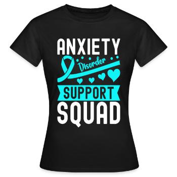 Trouble anxieux Trouble anxieux - T-shirt Femme - noir - Devant - AI Model Female 172 dark (172cm)