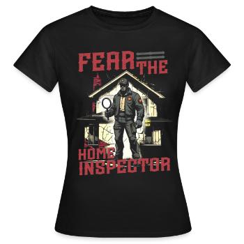 Arpenteur-géomètre en bâtiment Inspecteur en bâtiment - T-shirt Femme - noir - Devant - AI Model Female 172 dark (172cm)