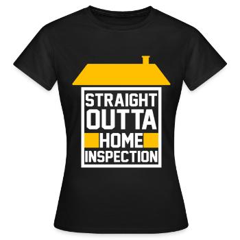 Building Surveyor Building Inspector - Women's T-Shirt - black - Front - AI Model Female 172 dark (172cm)