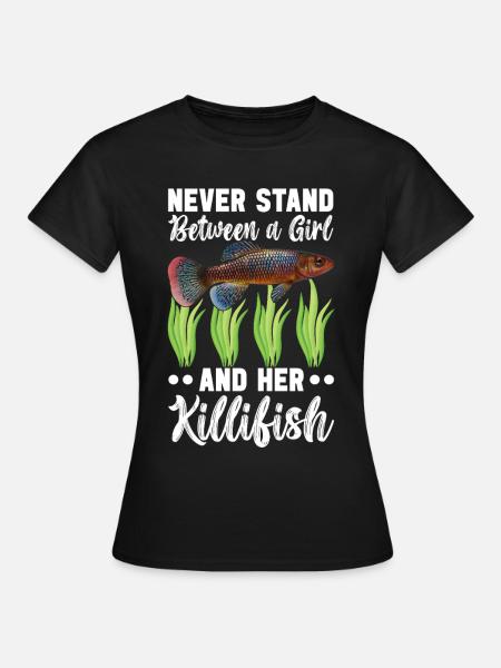 Killifisch Eierlegender Zahnkrapfen Aquarium - Frauen T-Shirt - Schwarz
