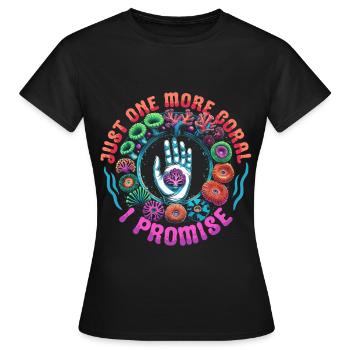 Reproduction de coraux Éleveurs de coraux - T-shirt Femme - noir - Devant - AI Model Female 172 dark (172cm)
