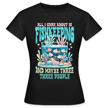 Reproduction de coraux Éleveurs de coraux - T-shirt Femme - noir - Devant - AI Model Female 172 dark (172cm)