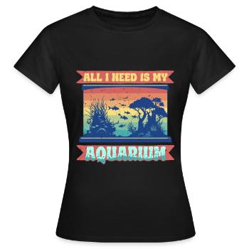 Reproduction de coraux Éleveurs de coraux - T-shirt Femme - noir - Devant - AI Model Female 172 dark (172cm)