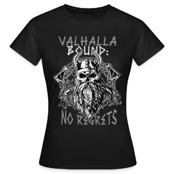 Culture païenne viking - T-shirt Femme - noir - Devant - AI Model Female 172 dark (172cm)