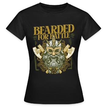 Culture païenne viking - T-shirt Femme - noir - Devant - AI Model Female 172 dark (172cm)