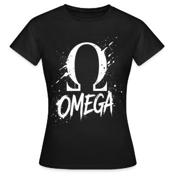 Symbole Omega Splash - T-shirt Femme - noir - Devant - AI Model Female 172 dark (172cm)
