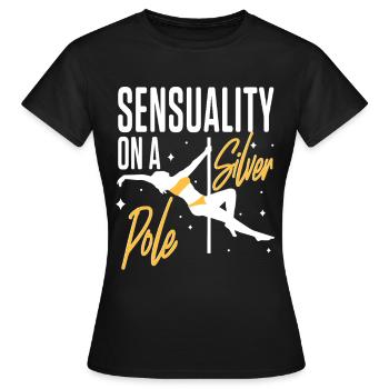 Pole Dancing Poledancing - Women's T-Shirt - black - Front - AI Model Female 172 dark (172cm)