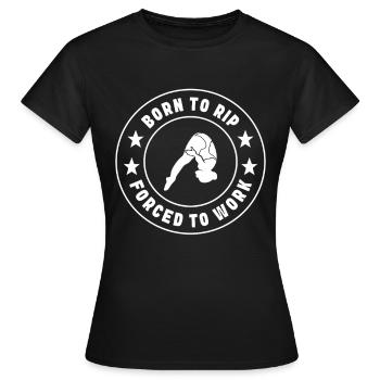 Kunstspringen Turmspringer Sprungbrett - Frauen T-Shirt - Schwarz - Vorne - AI Model Female 172 dark (172cm)