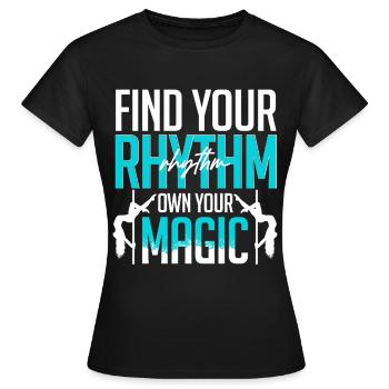 Pole Dancing Poledancing - Women's T-Shirt - black - Front - AI Model Female 172 dark (172cm)