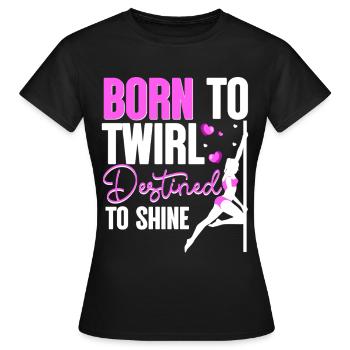 Pole Dancing Pole Dancing Pole Dancer - Women's T-Shirt - black - Front - AI Model Female 172 dark (172cm)