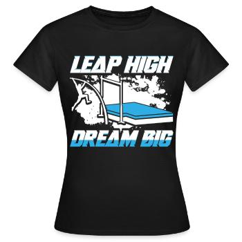 Stabhochsprung Stabspringer Stabhochspringer - Frauen T-Shirt - Schwarz - Vorne - AI Model Female 172 dark (172cm)