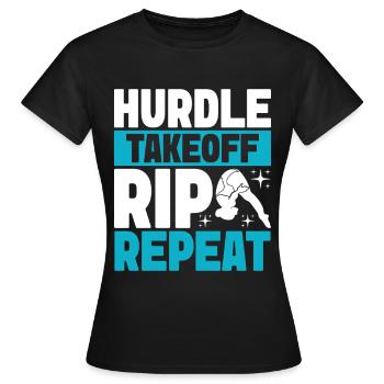 Kunstspringen Turmspringer Sprungbrett - Frauen T-Shirt - Schwarz - Vorne - AI Model Female 172 dark (172cm)