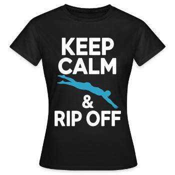 Kunstspringen Turmspringer Sprungbrett - Frauen T-Shirt - Schwarz - Vorne - AI Model Female 172 dark (172cm)