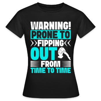 Kunstspringen Turmspringer Sprungbrett - Frauen T-Shirt - Schwarz - Vorne - AI Model Female 172 dark (172cm)