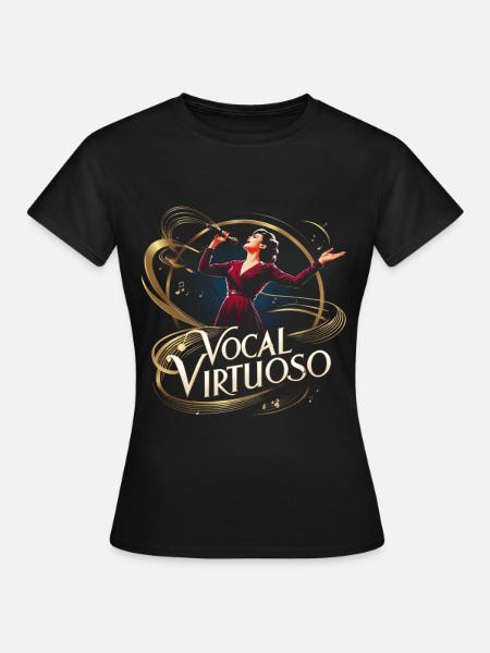 Karaoke Karaokesänger Vocal Virtuoso - Frauen T-Shirt - Schwarz