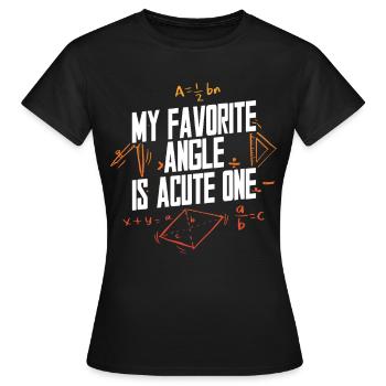 Mathématiques Mathématiques Professeur de mathématiques Professeur de mathématiques - T-shirt Femme - noir - Devant - AI Model Female 172 dark (172cm)