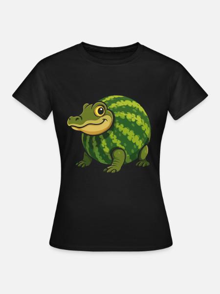 Brainrot Glorbo Fruttodrillo – Funny Meme - T-shirt dam - svart