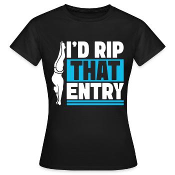 Kunstspringen Turmspringer Sprungbrett - Frauen T-Shirt - Schwarz - Vorne - AI Model Female 172 dark (172cm)