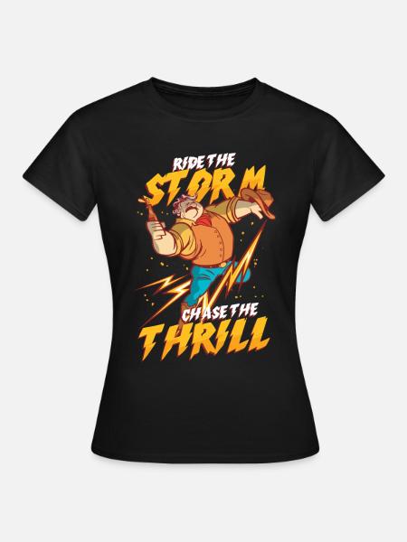 Sturmjäger Meteorologe - Frauen T-Shirt - Schwarz
