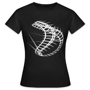 Art - T-shirt Femme - noir - Devant - AI Model Female 172 dark (172cm)