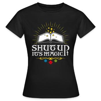 Shut up It's magic ! - T-shirt Femme - noir - Devant - AI Model Female 172 dark (172cm)