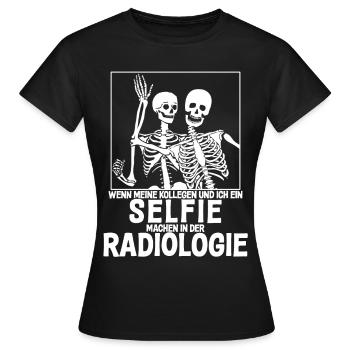 Roentgen Praxis lustiger Spruch - Frauen T-Shirt - Schwarz - Vorne - AI Model Female 172 dark (172cm)