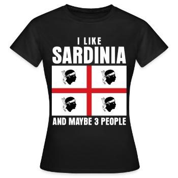 Sardinia Holidays Sardinia - Women's T-Shirt - black - Front - AI Model Female 172 dark (172cm)