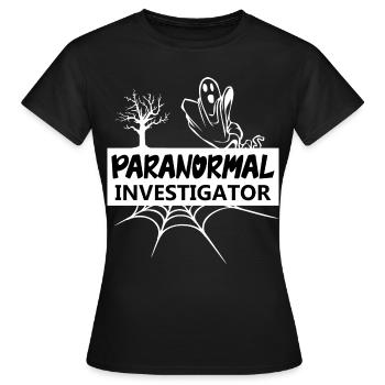 Paranormal Investigator - Frauen T-Shirt - Schwarz - Vorne - AI Model Female 172 dark (172cm)