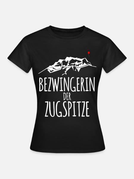 Zugspitze Berge Wandern - Frauen T-Shirt - Schwarz