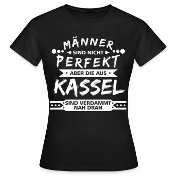 Kasseler Männer Kassel - Frauen T-Shirt - Schwarz - Vorne - AI Model Female 172 dark (172cm)