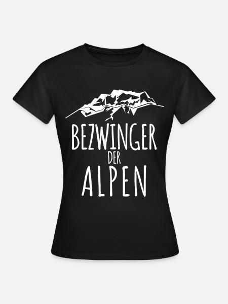 Alpenüberquerer Alpenüberquerung E5 - Frauen T-Shirt - Schwarz