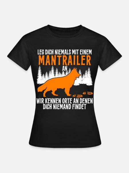 Mantrailing Hund Suchhund Mantrailer - Frauen T-Shirt - Schwarz