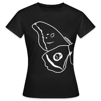 Motten Contours ailes - T-shirt Femme - noir - Devant - AI Model Female 172 dark (172cm)