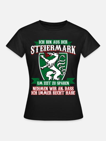 Steiermark Steirer Österreich - Frauen T-Shirt - Schwarz