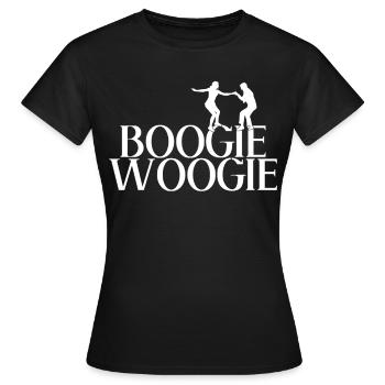 Boogie Woogie Tanz Tänzer - Frauen T-Shirt - Schwarz - Vorne - AI Model Female 172 dark (172cm)