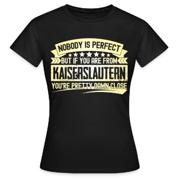 Kaiserslautern parfait Kaiserslautern - T-shirt Femme - noir - Devant - AI Model Female 172 dark (172cm)
