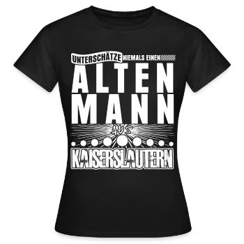 Kaiserslautern Kaiserslauterer - Frauen T-Shirt - Schwarz - Vorne - AI Model Female 172 dark (172cm)