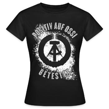 Ostdeutschland Ossi DDR - Frauen T-Shirt - Schwarz - Vorne - AI Model Female 172 dark (172cm)
