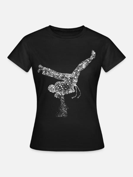 Capoeira Breakdance Breakdancer - Frauen T-Shirt - Schwarz
