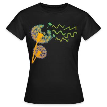 Synthétiseur Pusteblume Synthétiseurs - T-shirt Femme - noir - Devant - AI Model Female 172 dark (172cm)