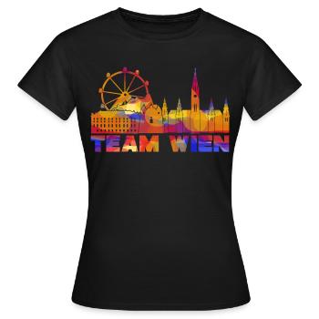 Wien Stadt Wiener - Frauen T-Shirt - Schwarz - Vorne - AI Model Female 172 dark (172cm)