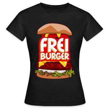Freiburg Burger Freiburger - Frauen T-Shirt - Schwarz - Vorne - AI Model Female 172 dark (172cm)
