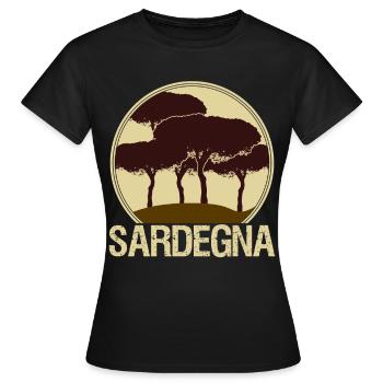 Sardaigne Sardaigne Sardaigne - T-shirt Femme - noir - Devant - AI Model Female 172 dark (172cm)