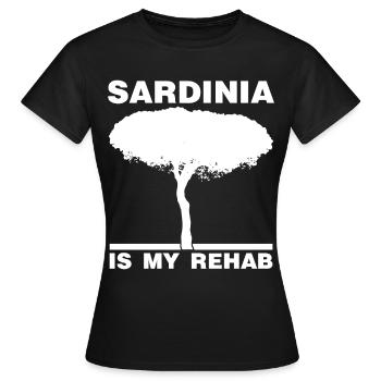 Sardegna Sardinia Island Tree Sardinia - Women's T-Shirt - black - Front - AI Model Female 172 dark (172cm)