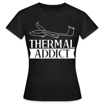 Planeur Planeur Planeur Planeur Planeur - T-shirt Femme - noir - Devant - AI Model Female 172 dark (172cm)