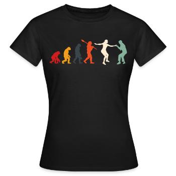 Boogie Woogie Retro Swing Boogie-Woogie - Frauen T-Shirt - Schwarz - Vorne - AI Model Female 172 dark (172cm)
